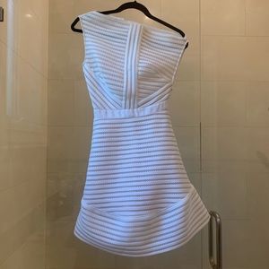 Self-Portait White Flare Dress